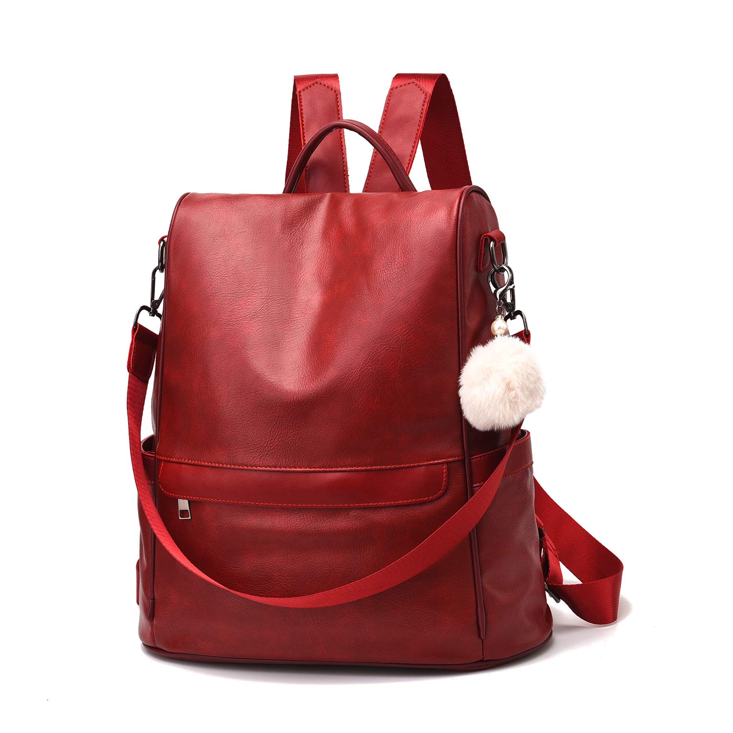 CHERUTY Women Backpack Purse PU Leather Anti-theft Casual Shoulder Bag Fashion Ladies Satchel Bags