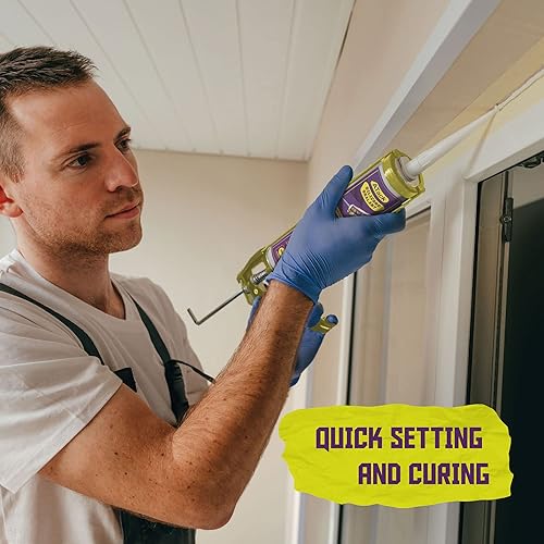 Miniatura 5 de ATack Sellador de silicona negro de 10.1 onzas, 100% silicona negra resistente al agua  Sellador de silicona RTV negro para sellador y calafateo de