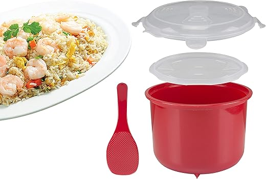 BEPER C106CAS001 Cuociriso Microonde da 2.6L - Cuoci Riso, Cereali, Legumi, Couscous...