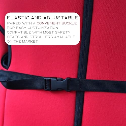 Miniatura 6 de PandaEar Paquete de 2 soportes para cabeza de bebé para asiento de automóvil, correas para la cabeza de asiento de automóvil para niños pequeños,