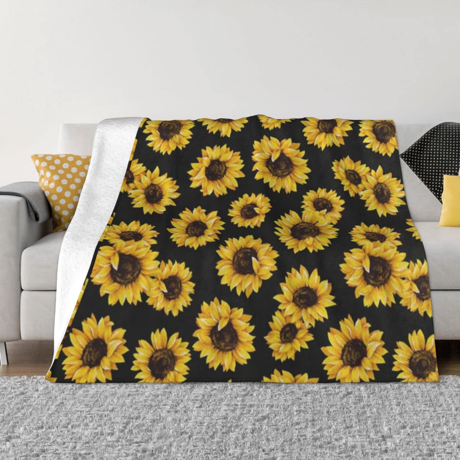 Couverture flanelle douce Hipster pour soirées cocooning canapé