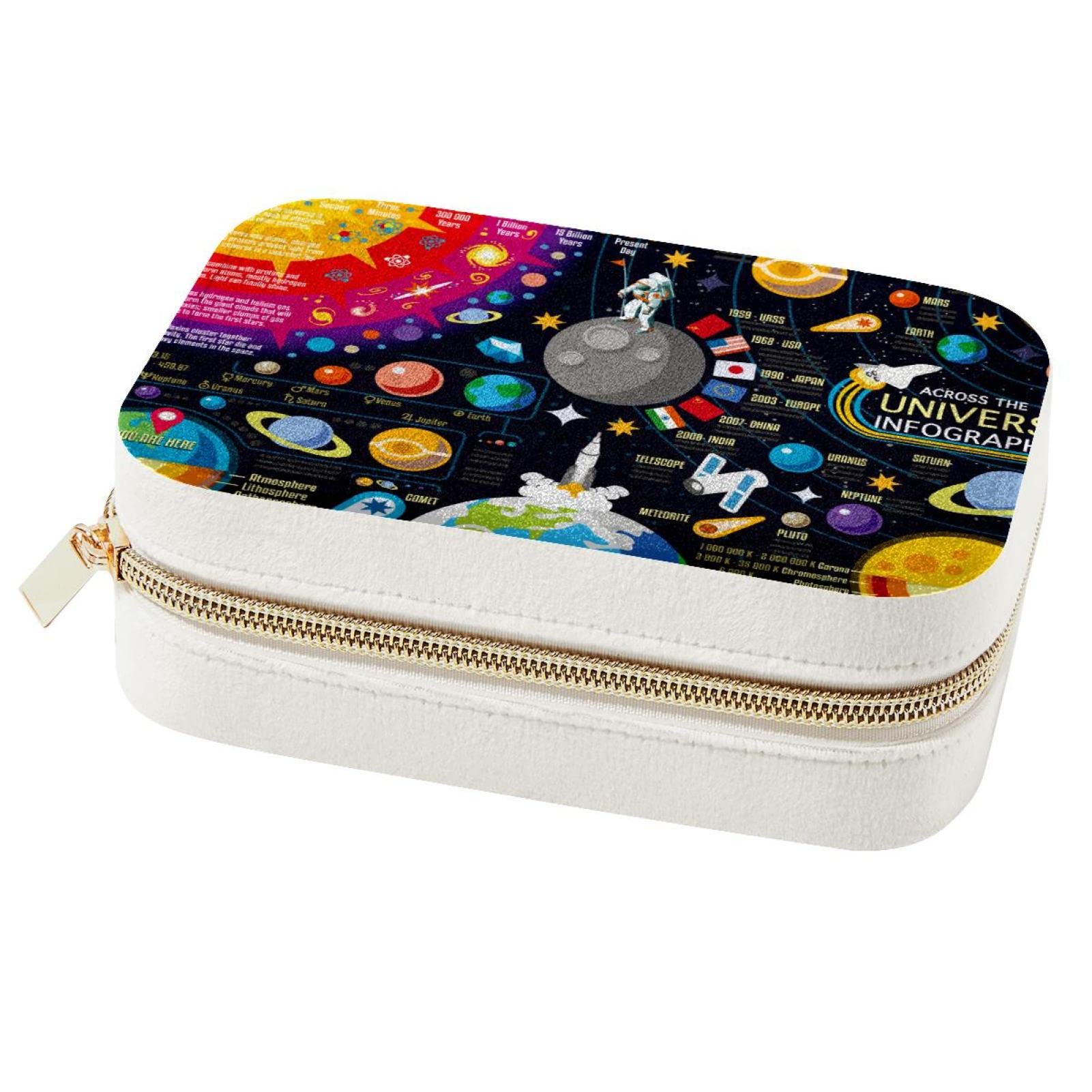 Mini boîte à bijoux voyage anti-nœuds pour colliers et bagues
