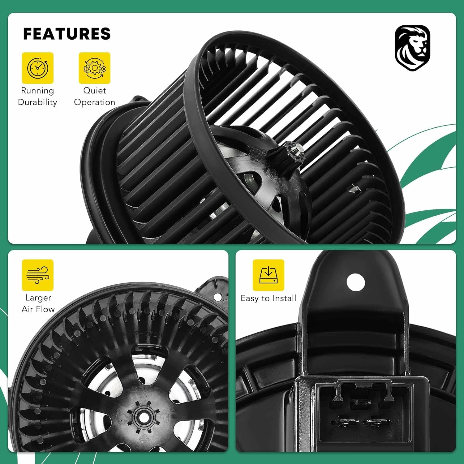AC Heater Blower Motor Assembly Compatible with 2015-2018 Ford Transit-150 Transit-250 Transit-350