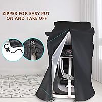 Vista 4 de POMER Treadmill Covers, Dustproof Waterproof Non-Folding Running Machine Protective Cover with Zipper - Ideal for Indoor Outdoor Home Treadmill Use