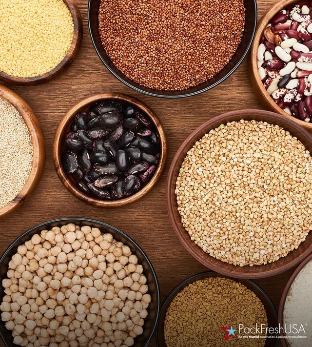 Miniatura 3 de PackFreshUSA Kit de muestra de bolsas de pie de 5 mil, embalaje flexible profesional, resellable, sellable con calor, orificio para colgar, muesca