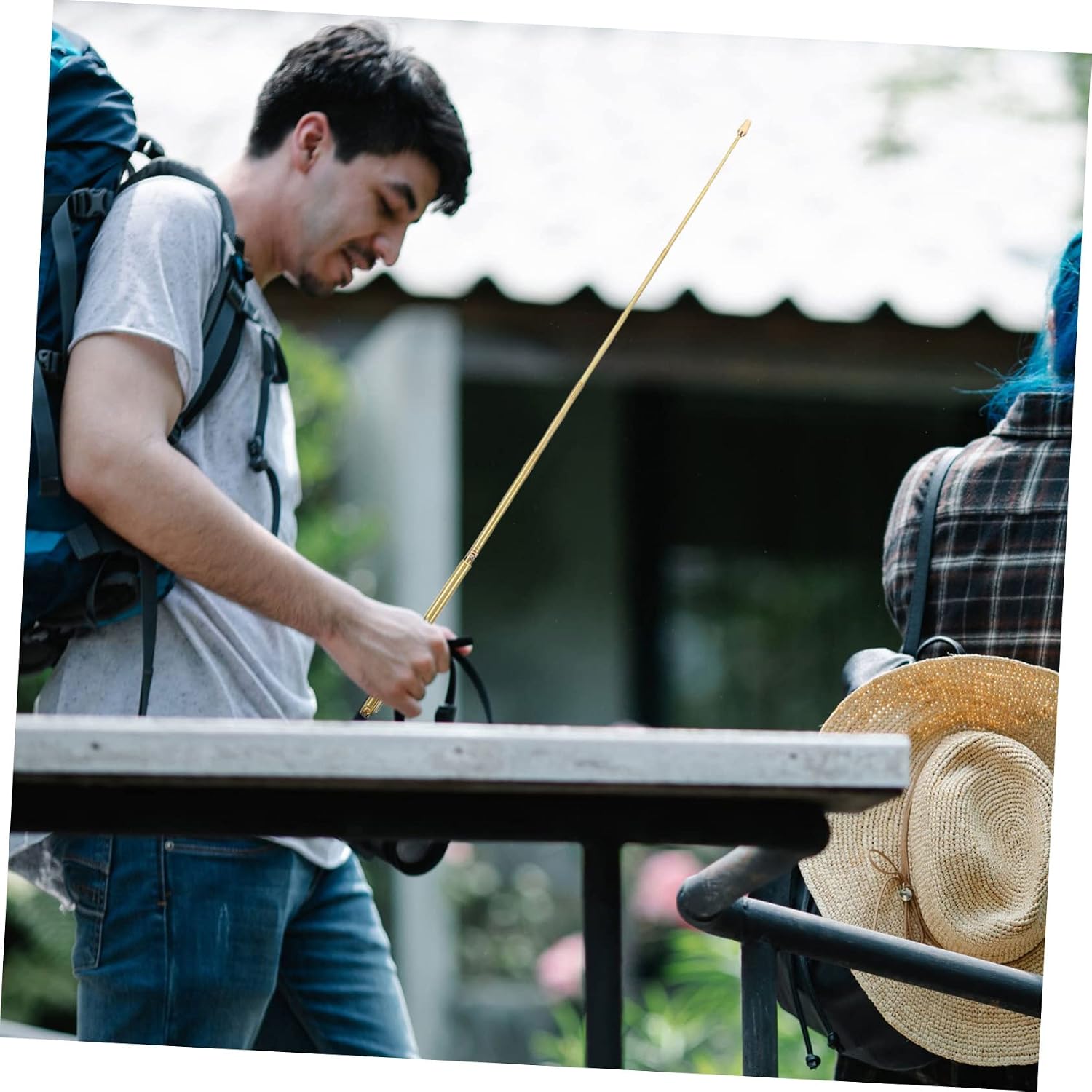 2pcs Copper Dowsing Rods Retractable Water Divining Tool for Finding Water and Treasures Portable Feng Shui Probe with Storage Bag