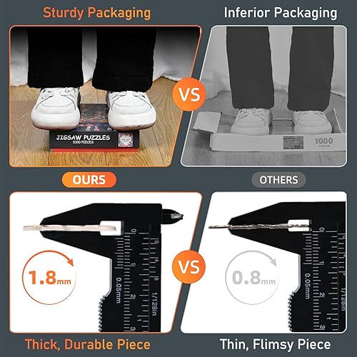 Miniatura 5 de Rompecabezas de 1000 piezas para adultos, libros de narración encantados, rompecabezas imposible de 28 x 20 pulgadas, noche de desafío familiar, con