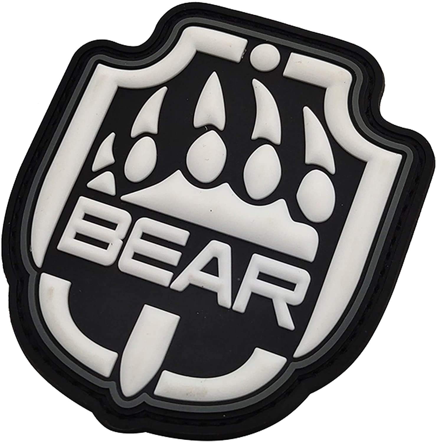 Toppe In PVC EFT – Bear Paw E USEC – Morale Patch Per Giacca Zaino – 8x7 Cm