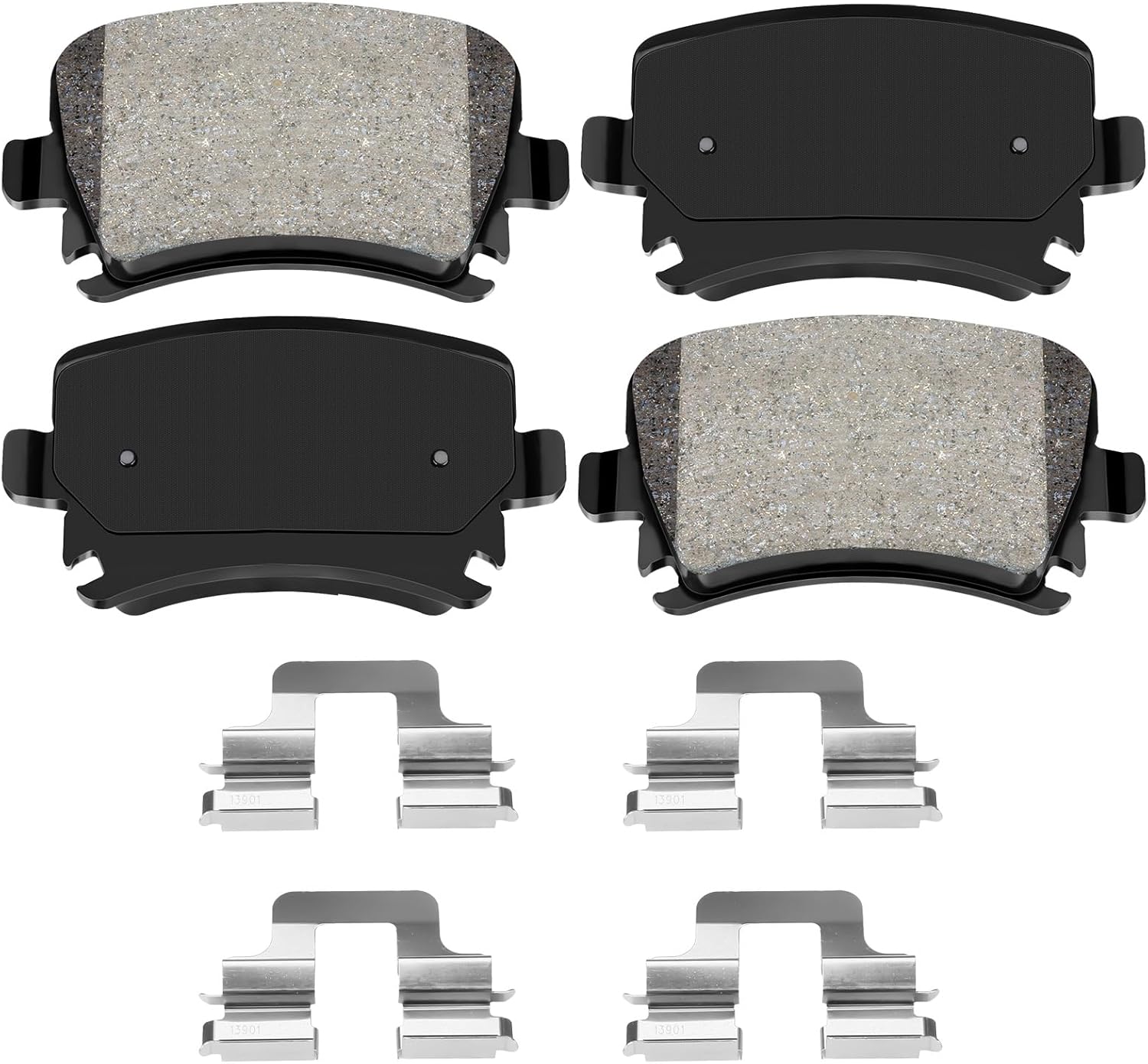 Ceramic Front Brake Pads Compatible with 2010-2020 Ford Expedition/2010-2020 Ford F-150 and 2011-2021 Lincoln Navigator,Automotive Replacement Brake Pads Set for Car (HZ1414)