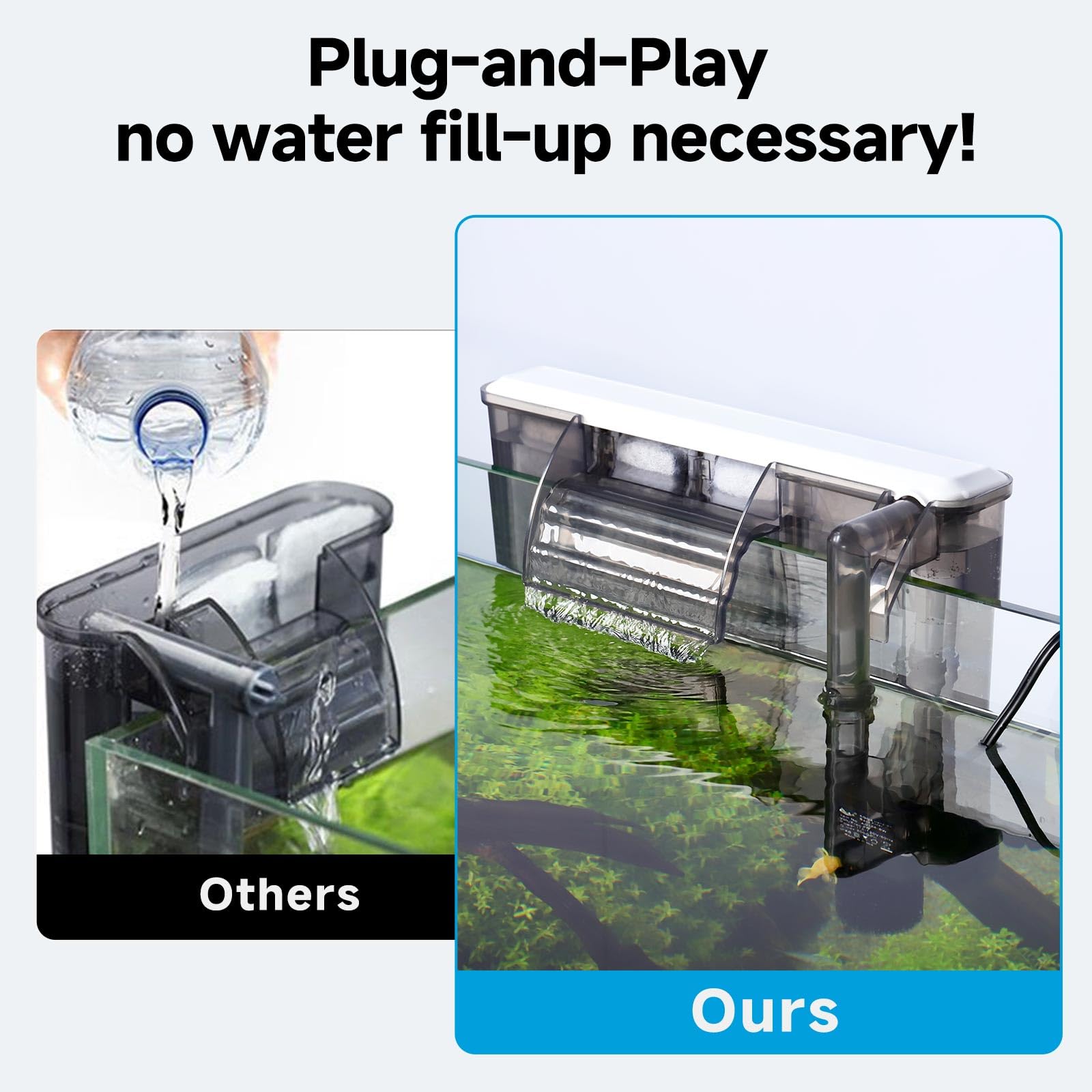 AQQA Filtre d'aquarium (8 W)