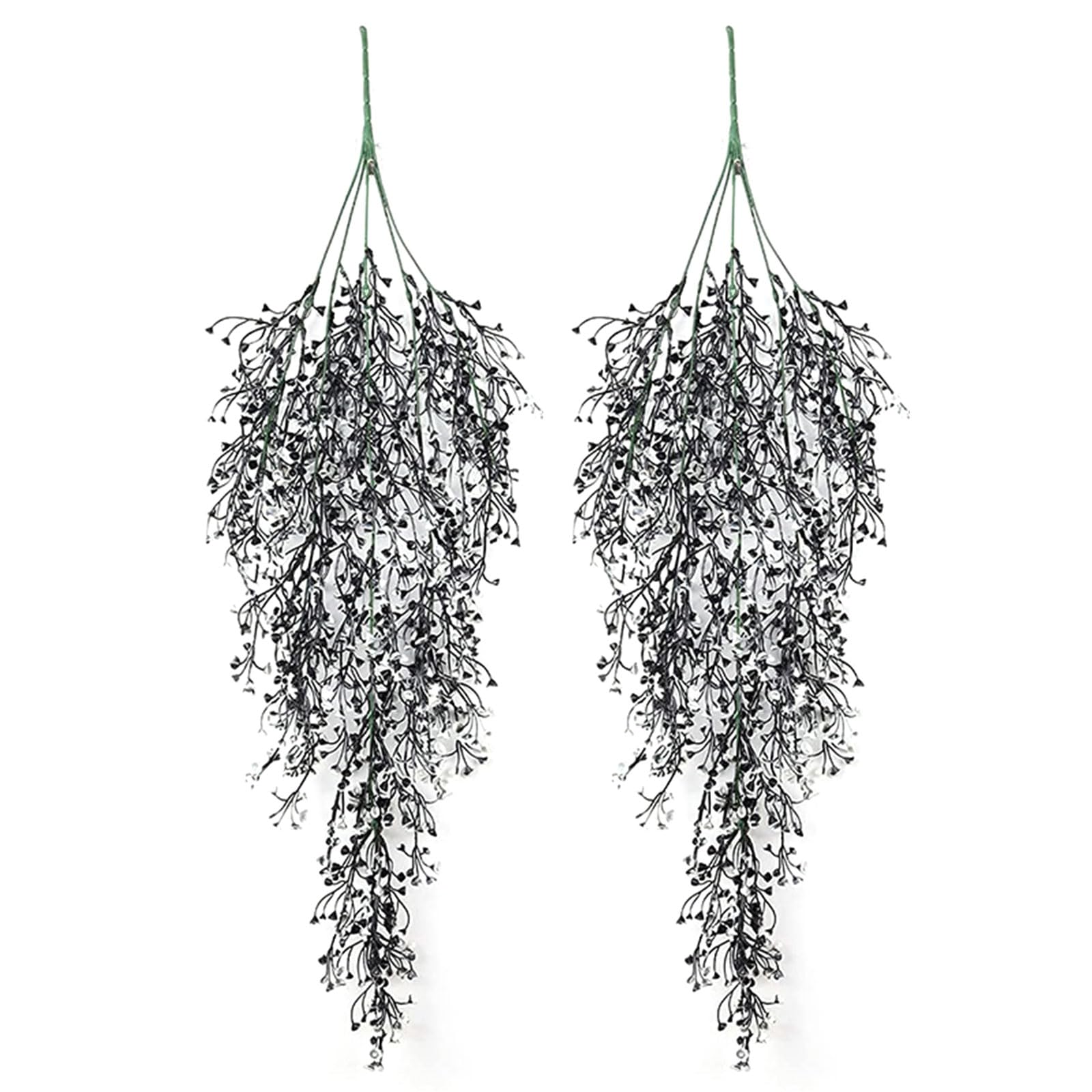 Zxfdsfdbnm Ferns Ivies Willow Vine Hanging Decoration for Home Offices Wall Artificial Plant with Realistic Leaves and Stems Realistic Artificial Fern Hanging Vine for Wall Decor with Detailed Leaves
