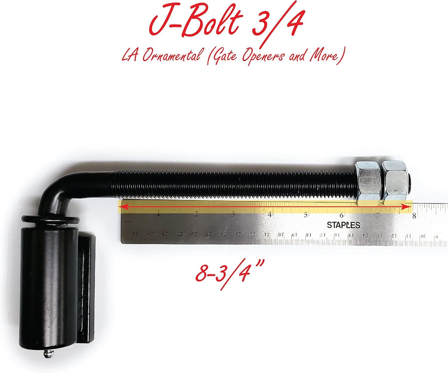 Steel 3/4" J Bolt Welded Hinge Heavy Driveway Gates For Welding on Larger Iron or Steel Gates