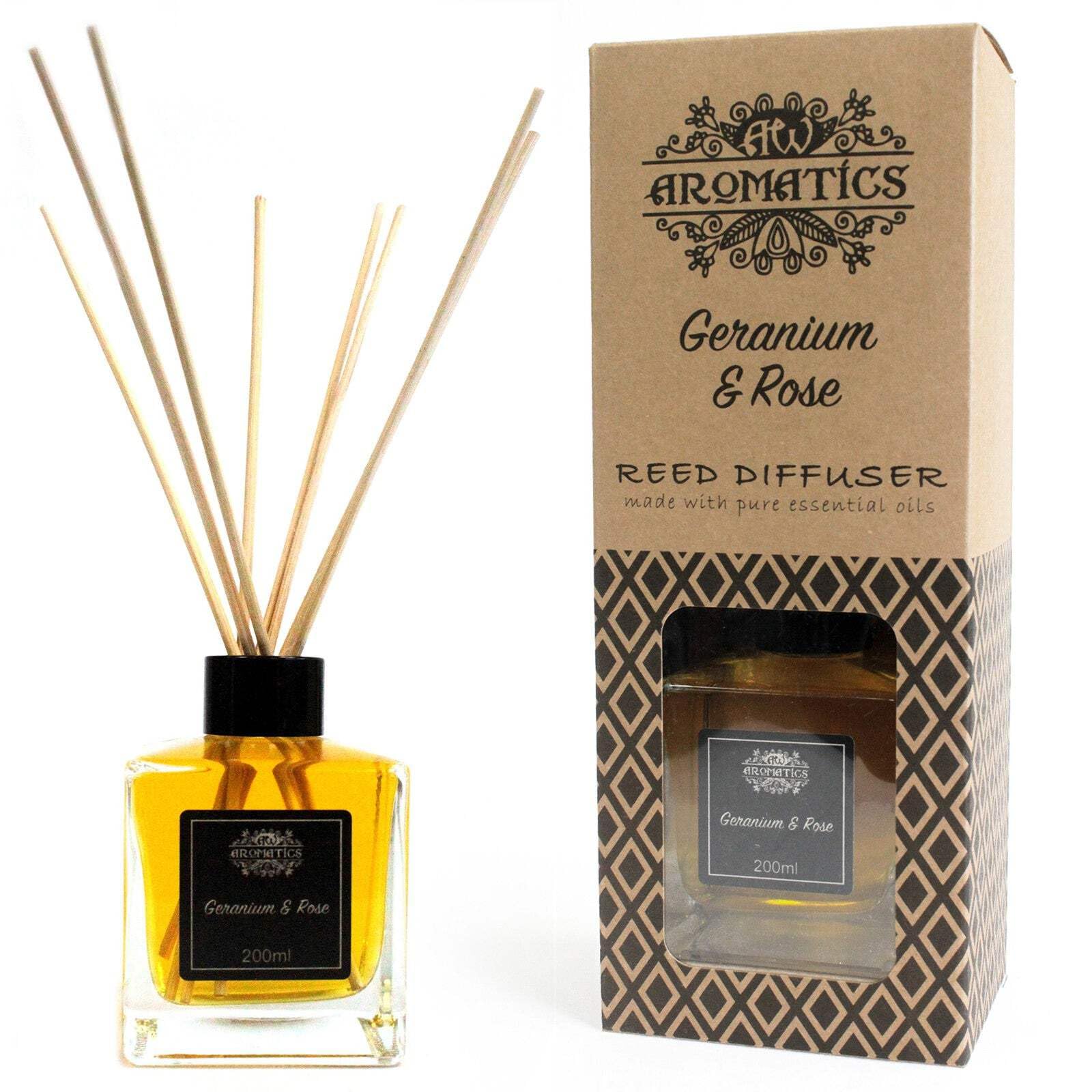Ancient Wisdom Rose 200Ml Geranium & Essential Oil Reed Diffuser