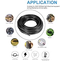 Vista 6 de Cable eléctrico de calibre 16, 3 conductores, 50 pies, cable de 16 AWG UL 2464, cable de 3 hilos de cobre estañado PVC trenzado de 16/3 núcleos