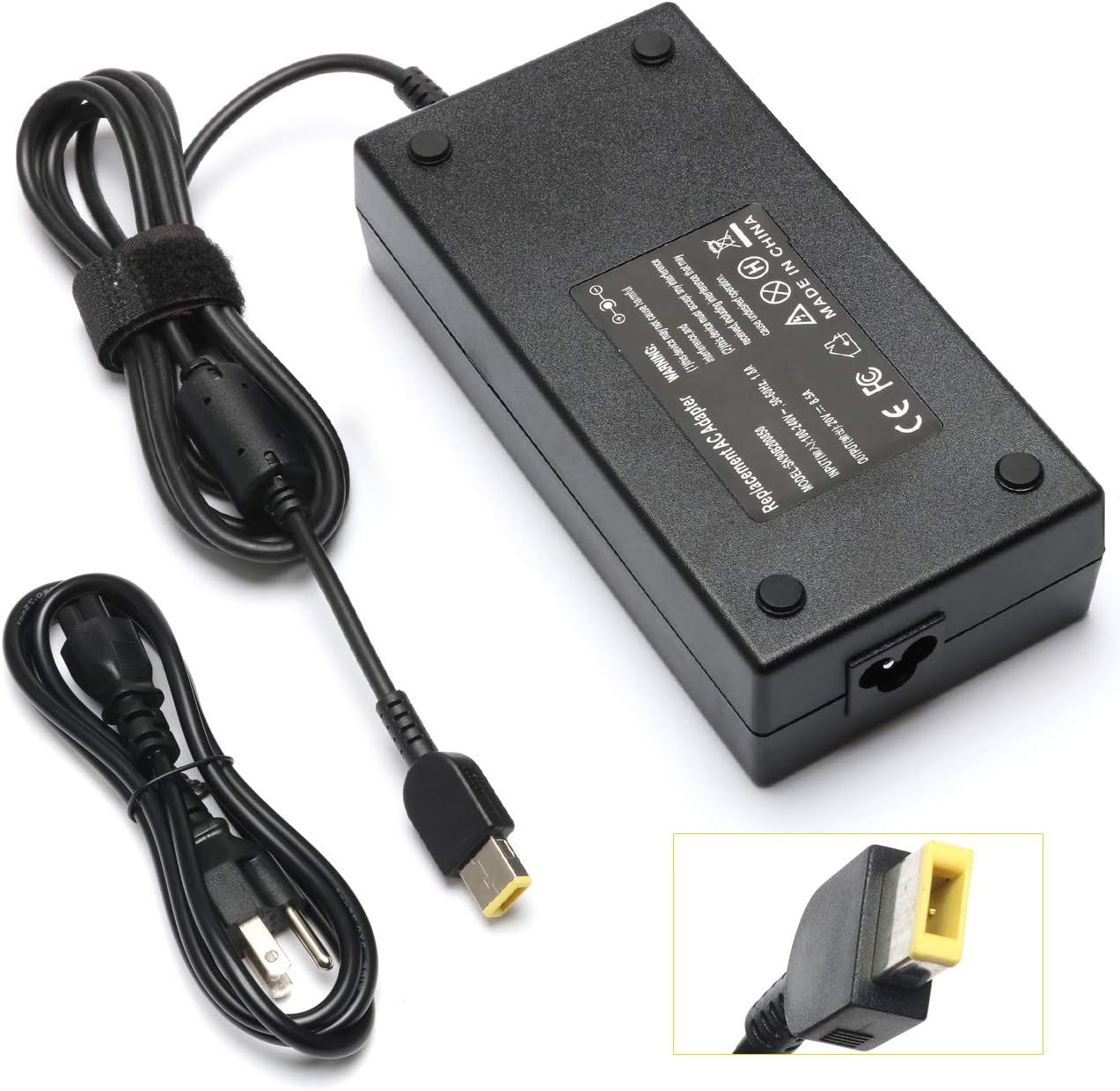 New 170W 20V Power AC Charger Replace for Lenovo Thinkpad E440 E450 E555 P50 P51 P70 W540 W541 Yoga 15 45N0487 4X20E50574 ADL170NLC2A Laptop