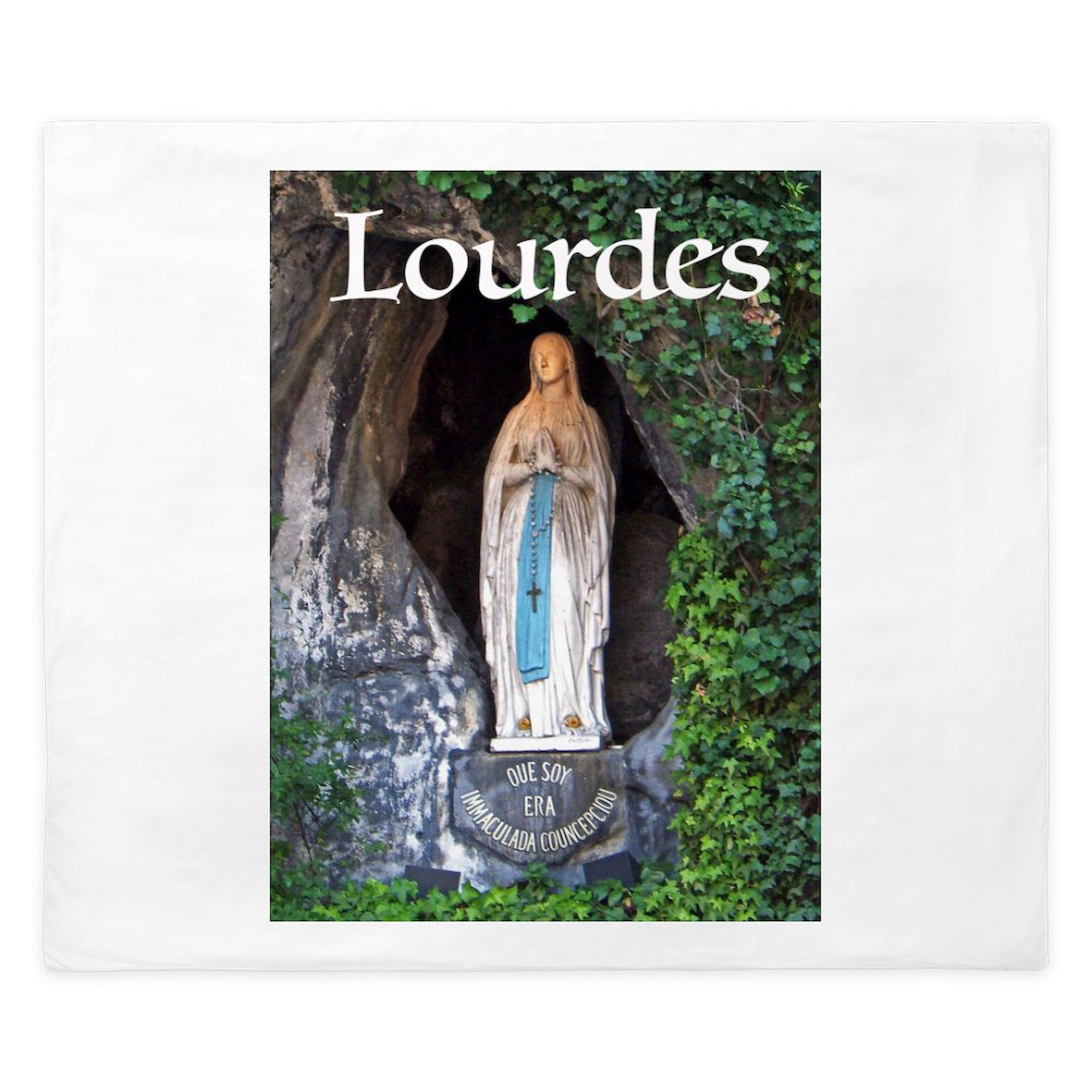 CafePress Virgin Mary Lourdes 1 King Duvet Cover, Printed Comforter Cover, Unique Bedding