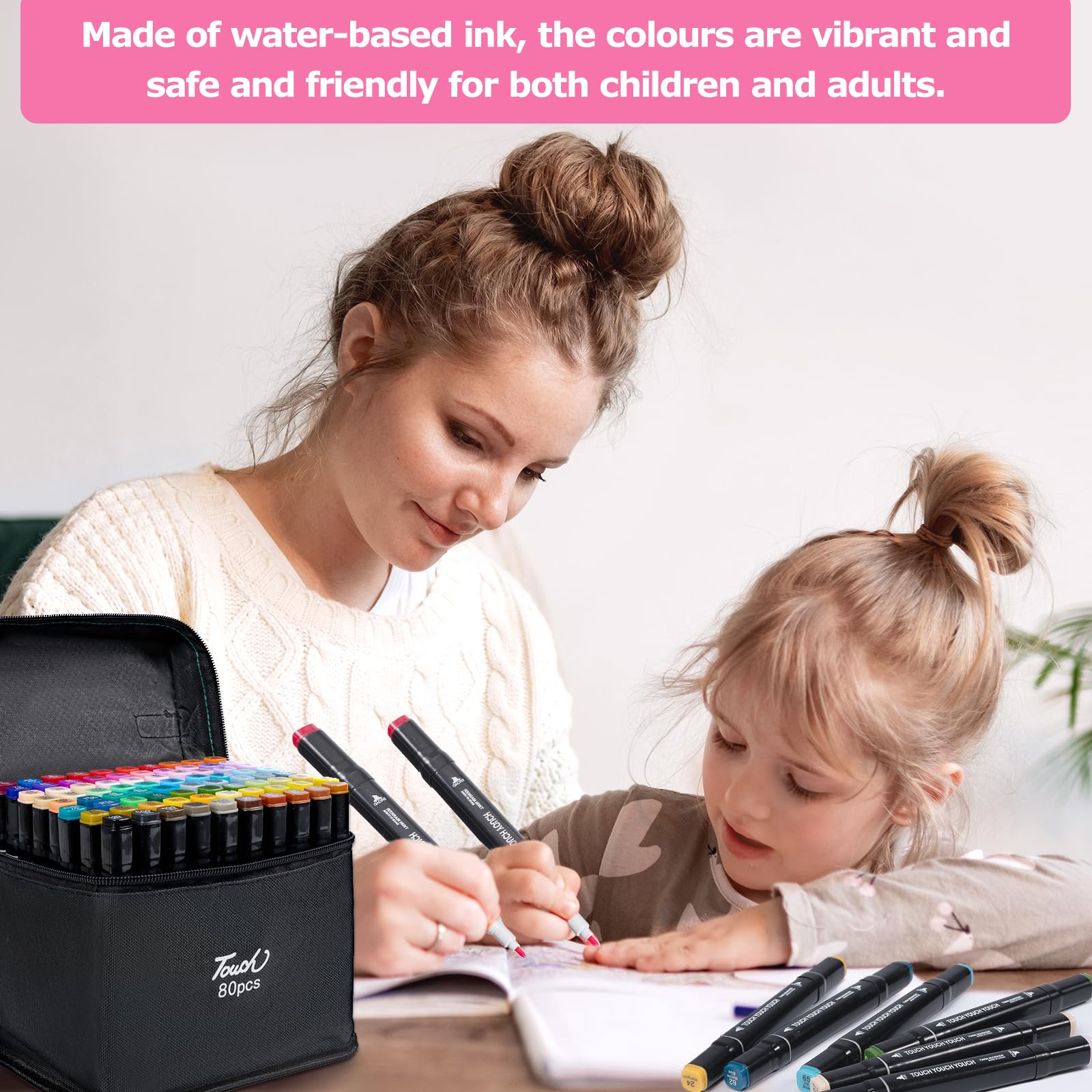 Carehabi Acrylstifte Set - 36 Farben, Wasserfeste Acrylic Marker, Doppelte Spitze Für Glas, Holz, Leinwand