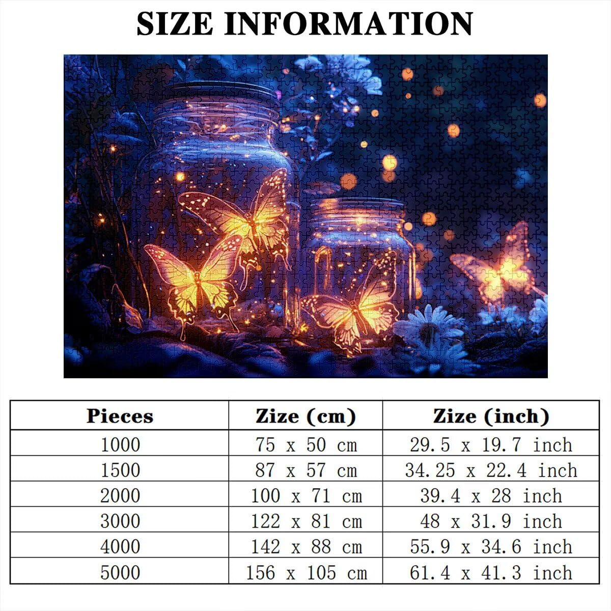 Puzzle 2000 elementów, motyle, marzenia, 2000 elementów, drewniane puzzle dla dorosłych, trudna łamigłówka, gra logiczna dla całej rodziny, drewniane puzzle do dekoracji salonu, na prezent, Q-68