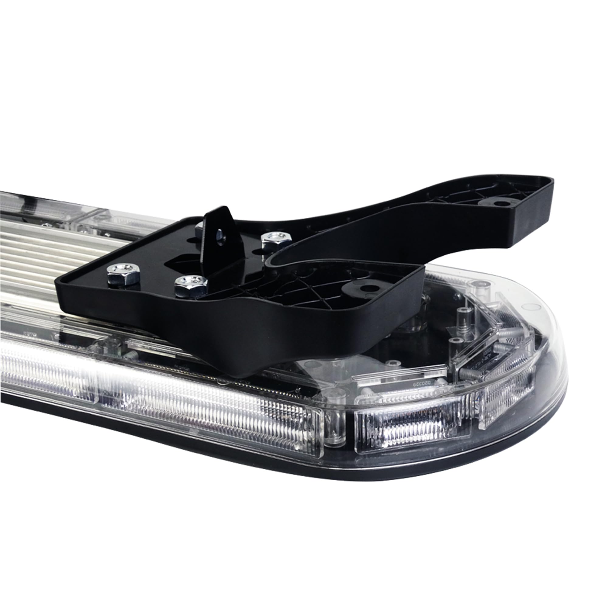 Rampe Lumineuse d’Avertissement LED Extra Plate 12V 24V 126W Orange/Ambre + Module de Commande 16 Modes d'Éclairage Balise Stroboscopique Gyrophare Flash Véhicule de Dépannage Escort ECE R65, R10