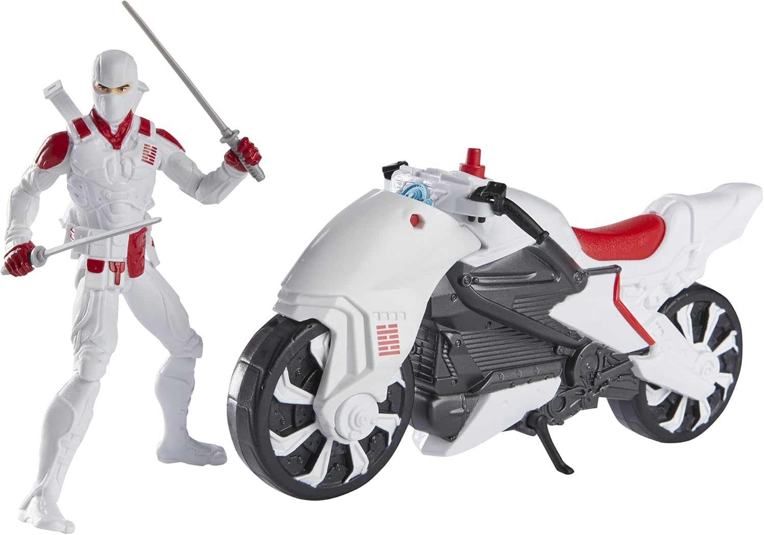 G. I. Joe Snake Eyes G.I. Joe Origins Storm Shadow con figura de ciclo sigiloso y vehículo con función de ataque de giro ninja, juguetes para niños