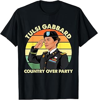 Tulsi Gabbard for First Female President 2028 America USA T-Shirt