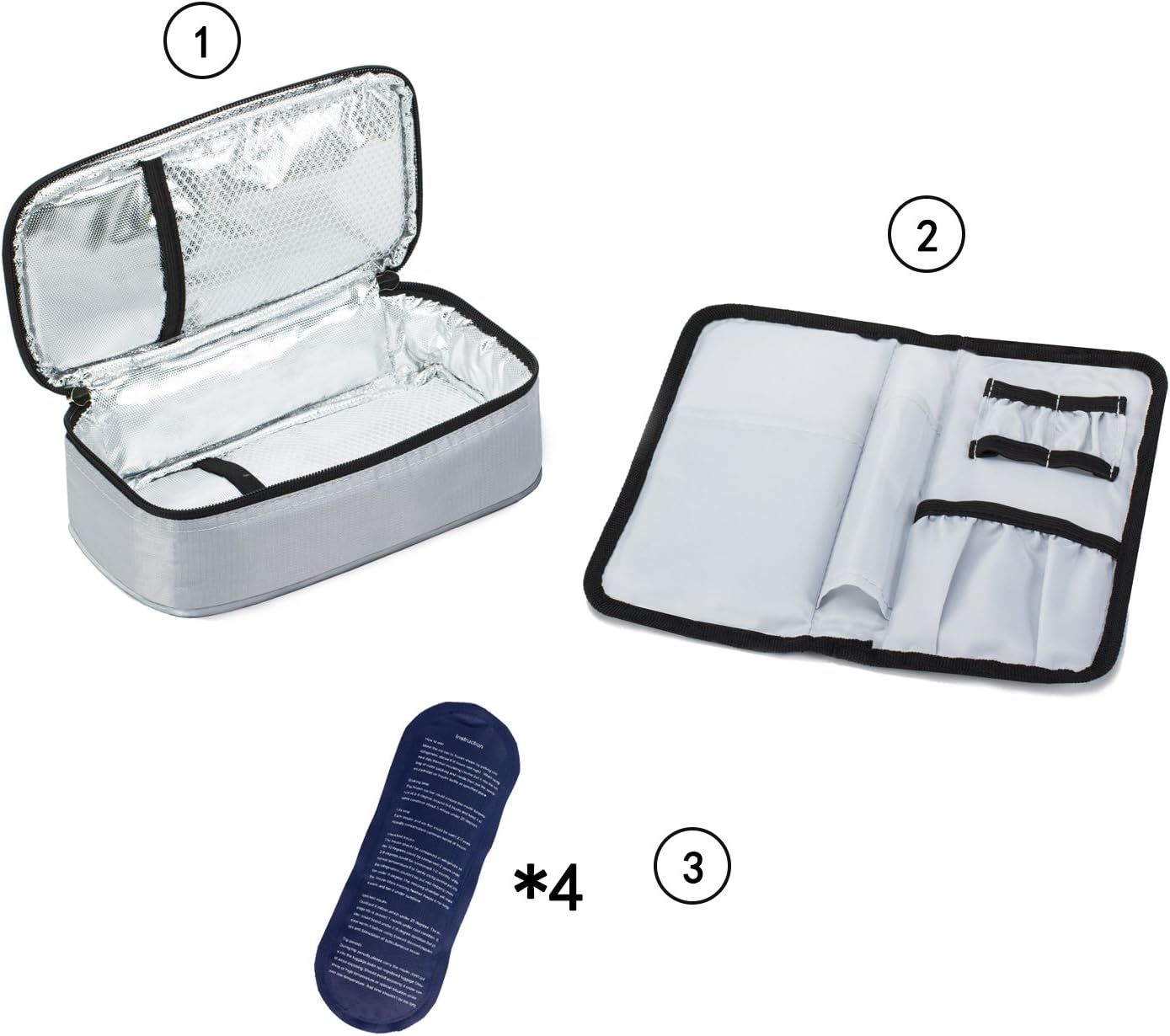 Buy Allcamp Insulin Cooler Travel Bag With 4 Ice Pack And Insulation Liner For Diabetic Organize Medication Medium Online In Hungary B07cvdv3t1