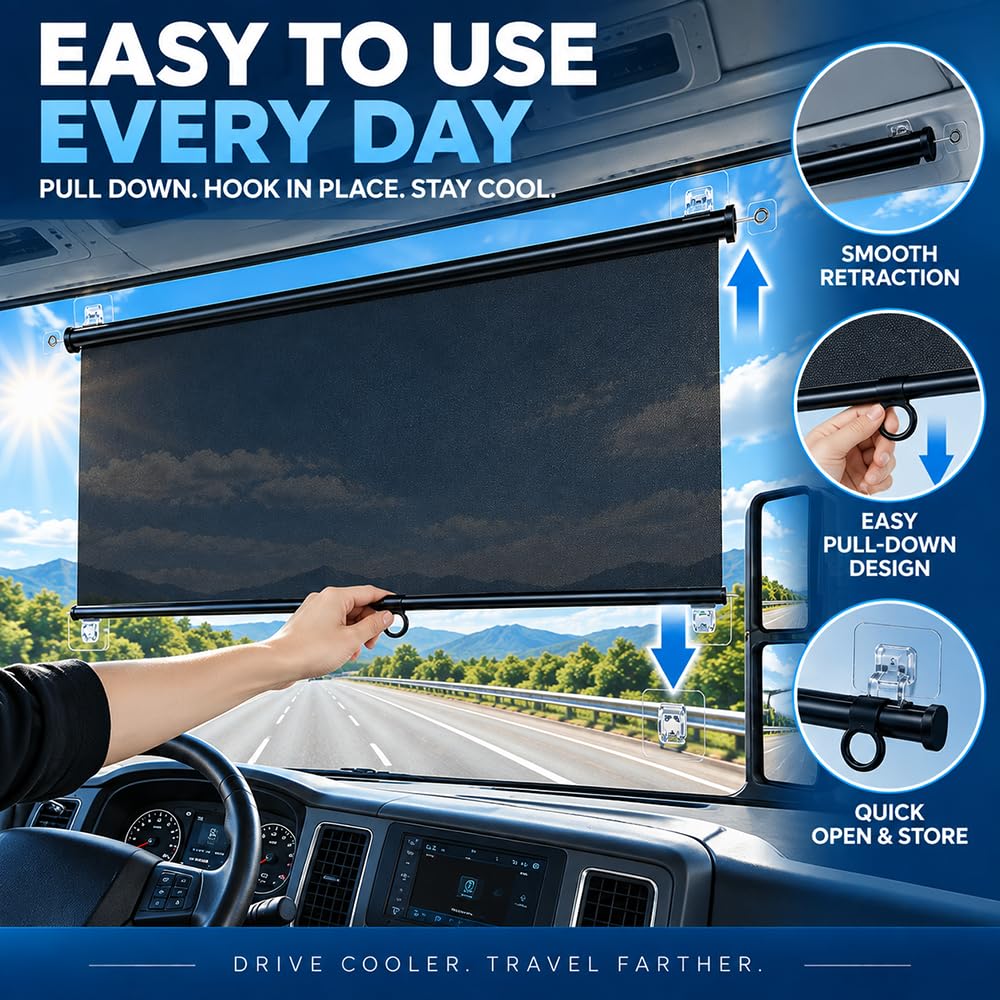 LKW Fenster Sonnenschutz, für Mercedes-Benz Atego 2010-2026