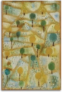 Paul Klee Small Rhythmic Landscape 1920 Wall Art Poster Decorative Painting Canvas Wall Art Living Rooms Bedroom Painting 08x12inch(20x30cm)