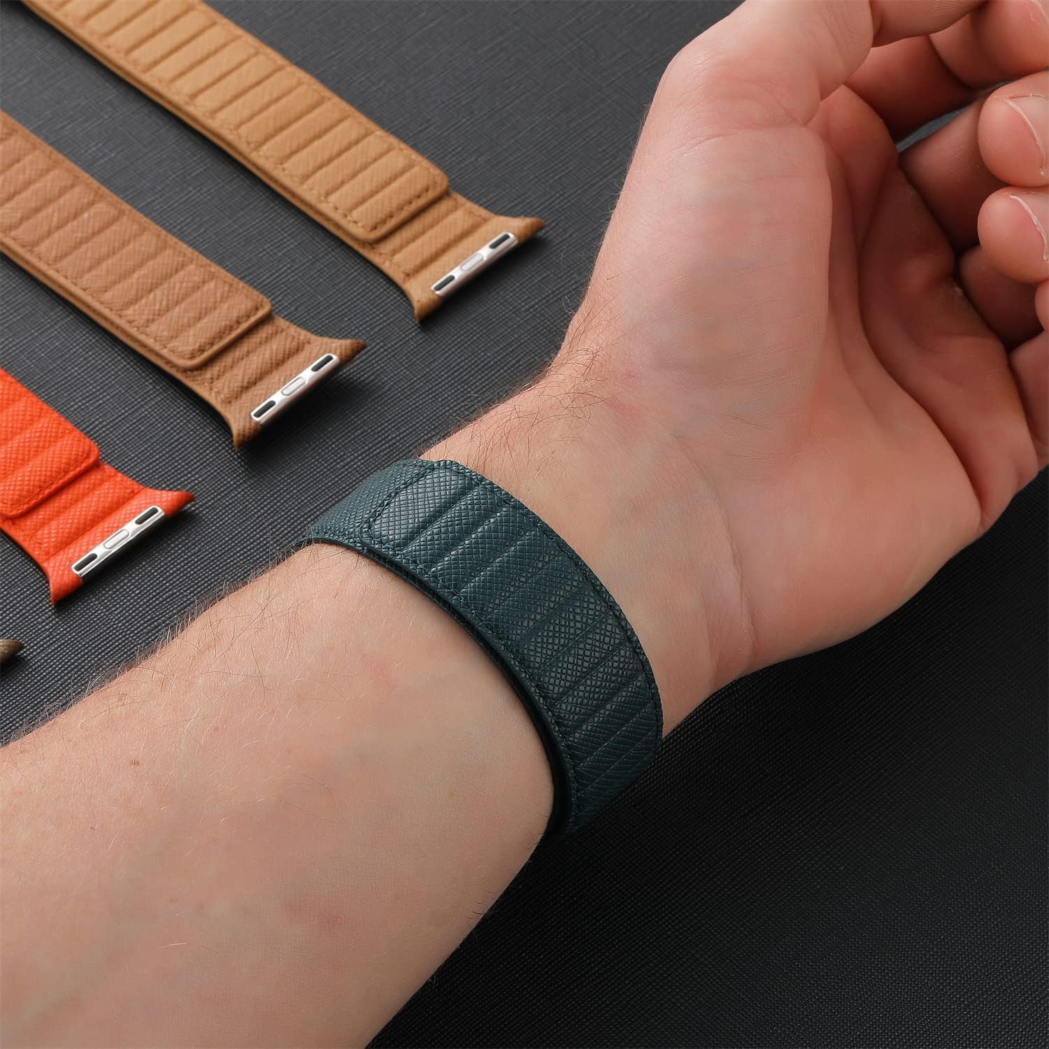 Amazon.com: SYNCHRO Saffiano Leather Compatible With Apple
