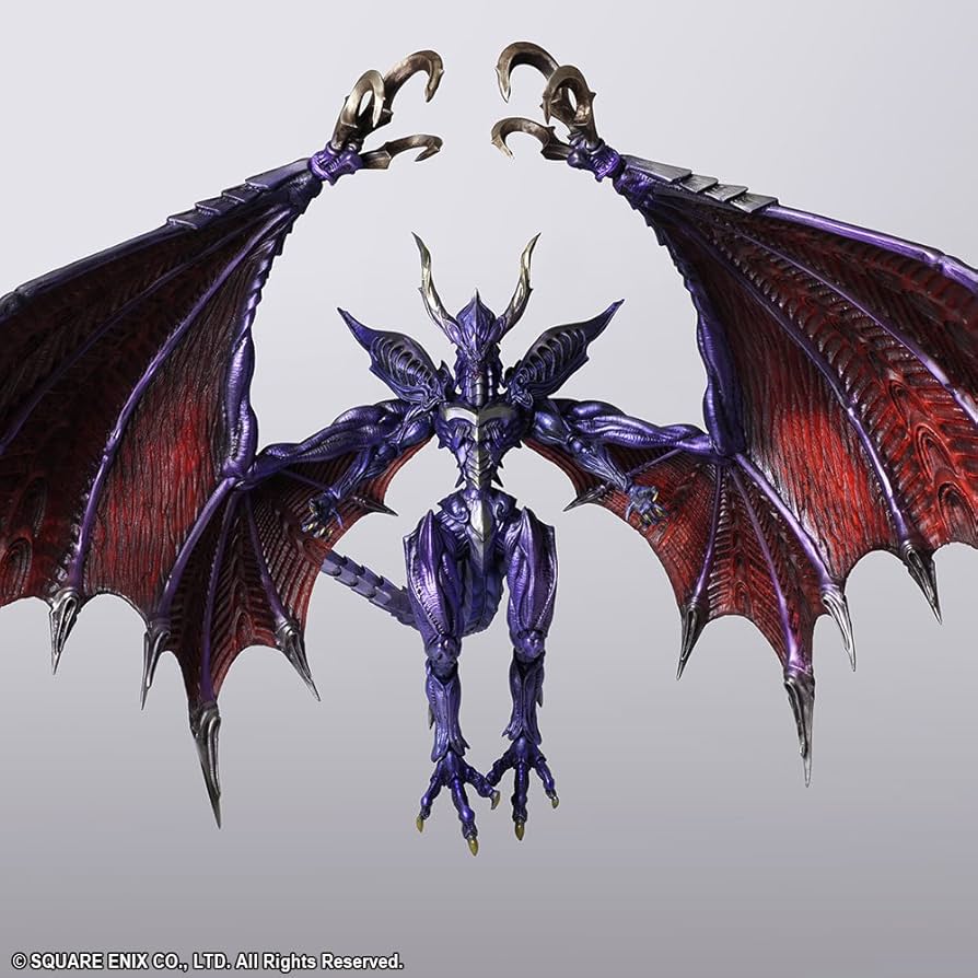 ファイナルファンタジー クリーチャーズ ブリングアーツ バハムート PVC製 塗装済み可動フィギュア