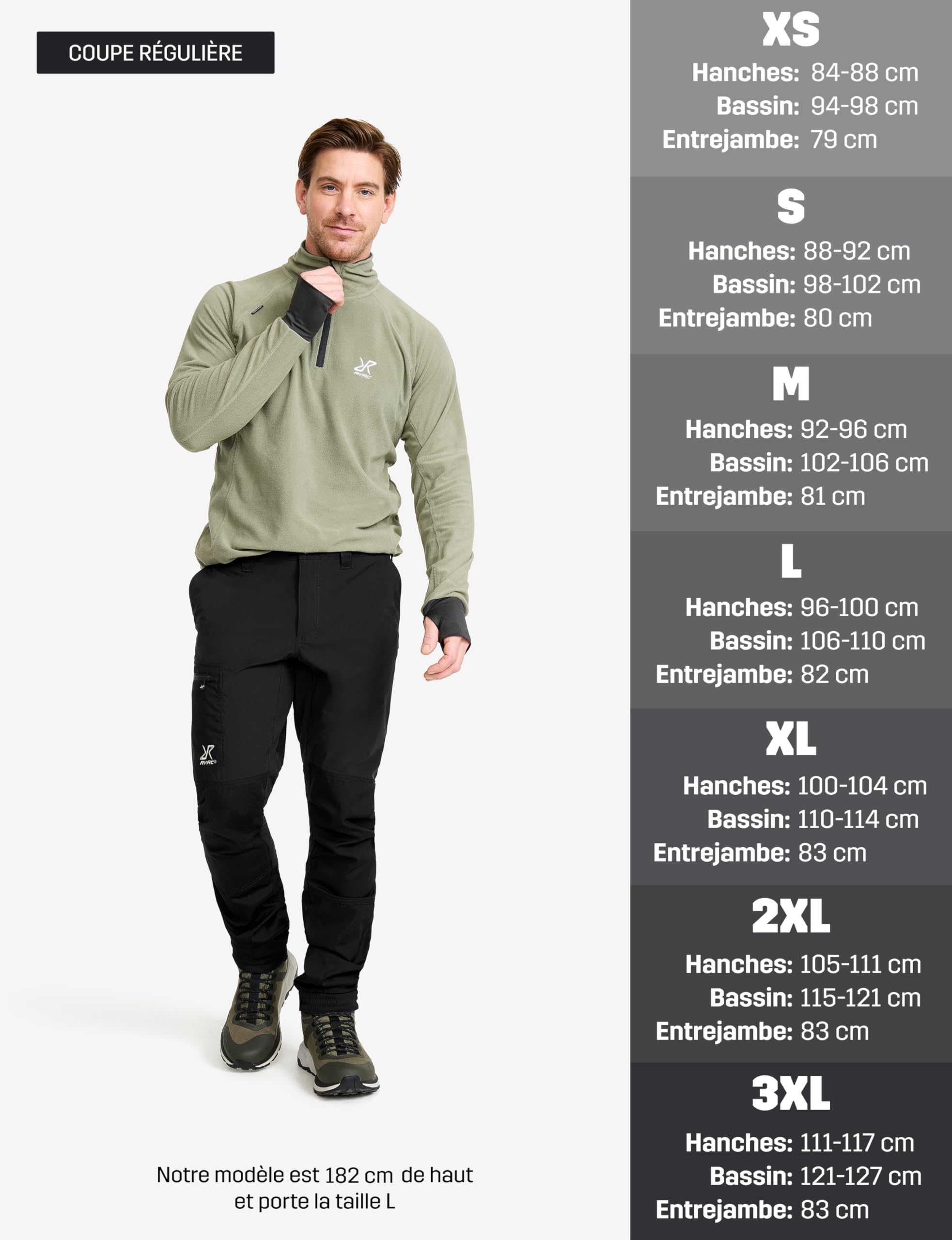 RevolutionRace Rambler Lightweight Pants pour Homme, Pantalon de randonnée extérieur Durable et léger