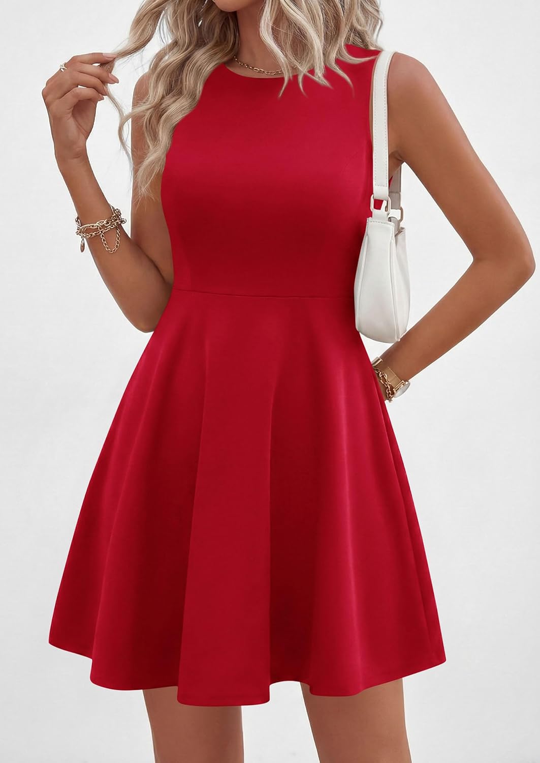 PRETTYGARDEN Cocktail Dresses for Women Summer 2026 Elegant Classy Spring A Line Sleeveless Mini Short Party Dress Pockets - Image 7