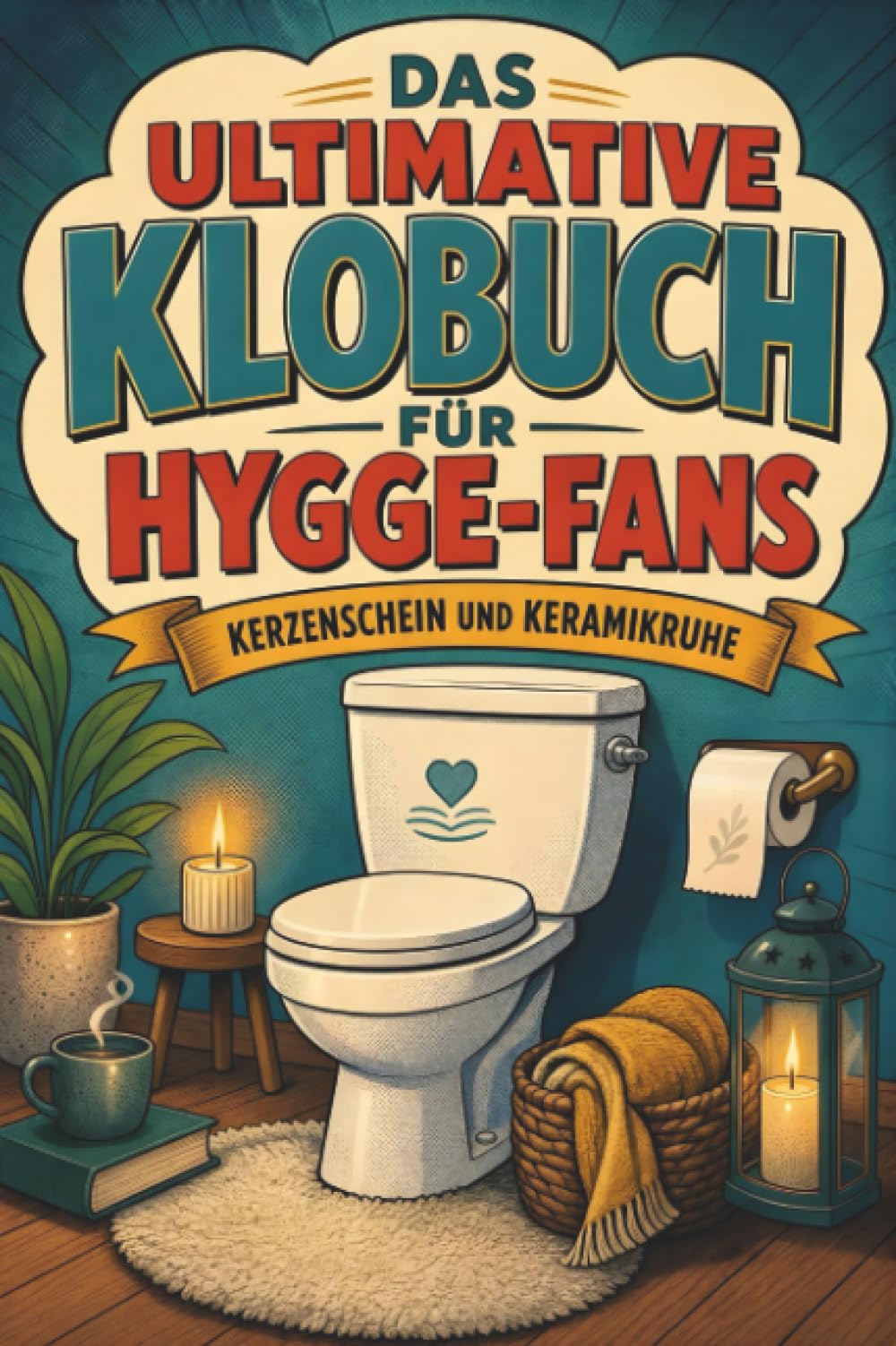 Das ultimative Klobuch für Hygge-Fans: Kerzenschein und Keramikruhe. Lustiges Geschenk für Fans von Hygge, Dänemark und Kerzen