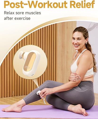 Miniatura 2 de Mini pistola de masaje de tamaño de viaje, potente pistola de masaje pequeña de tejido profundo para aliviar el dolor, masajeador muscular para