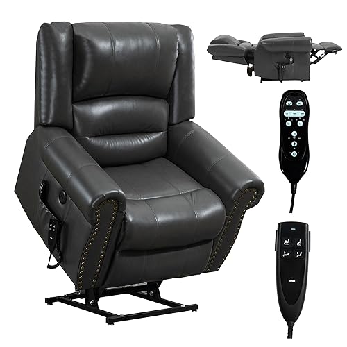 Dual Motor Power Lift Chair, Lay Flat Recliner Chair, Electric