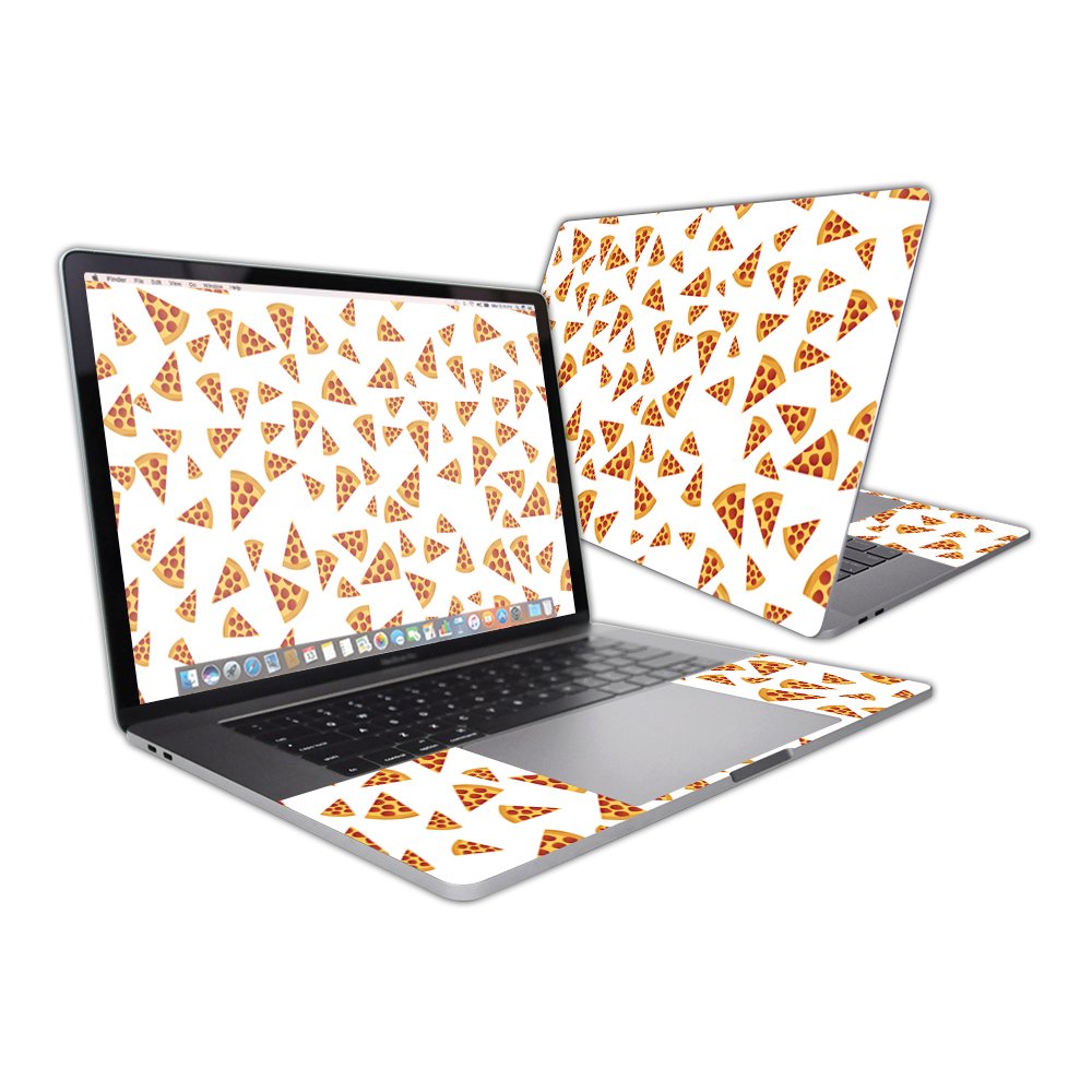MightySkins Skin Compatible with Apple MacBook Pro 15" (2019-2016) Touch Bar wrap Cover Sticker Skins Body by Pizza