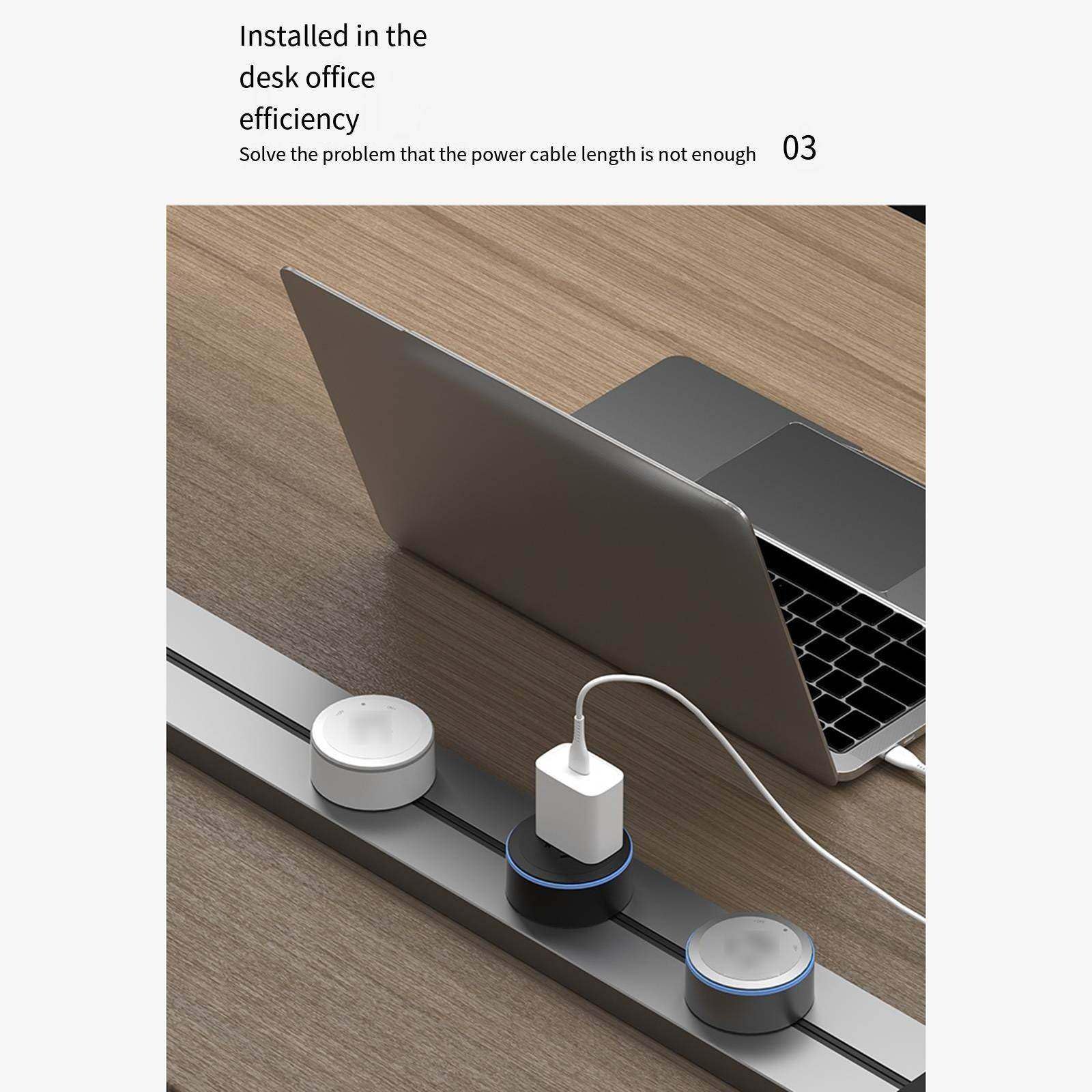 Steckdose mit B-Schnittstelle, Steckdosen-Verlängerungskabel mit Universalstecker-Verlängerungssteckdose für Zuhause, Büro, Reisen, Urlaub,White-50cm