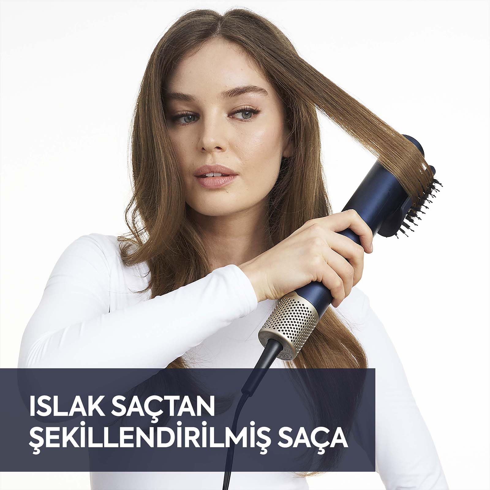 BaByliss Saç Kurutma ve Şekillendirme Seti, Air Wand, 1600W, 2 Başlık, Elektrilklenme Önleyici İyon Teknolojisi, AS6550CE