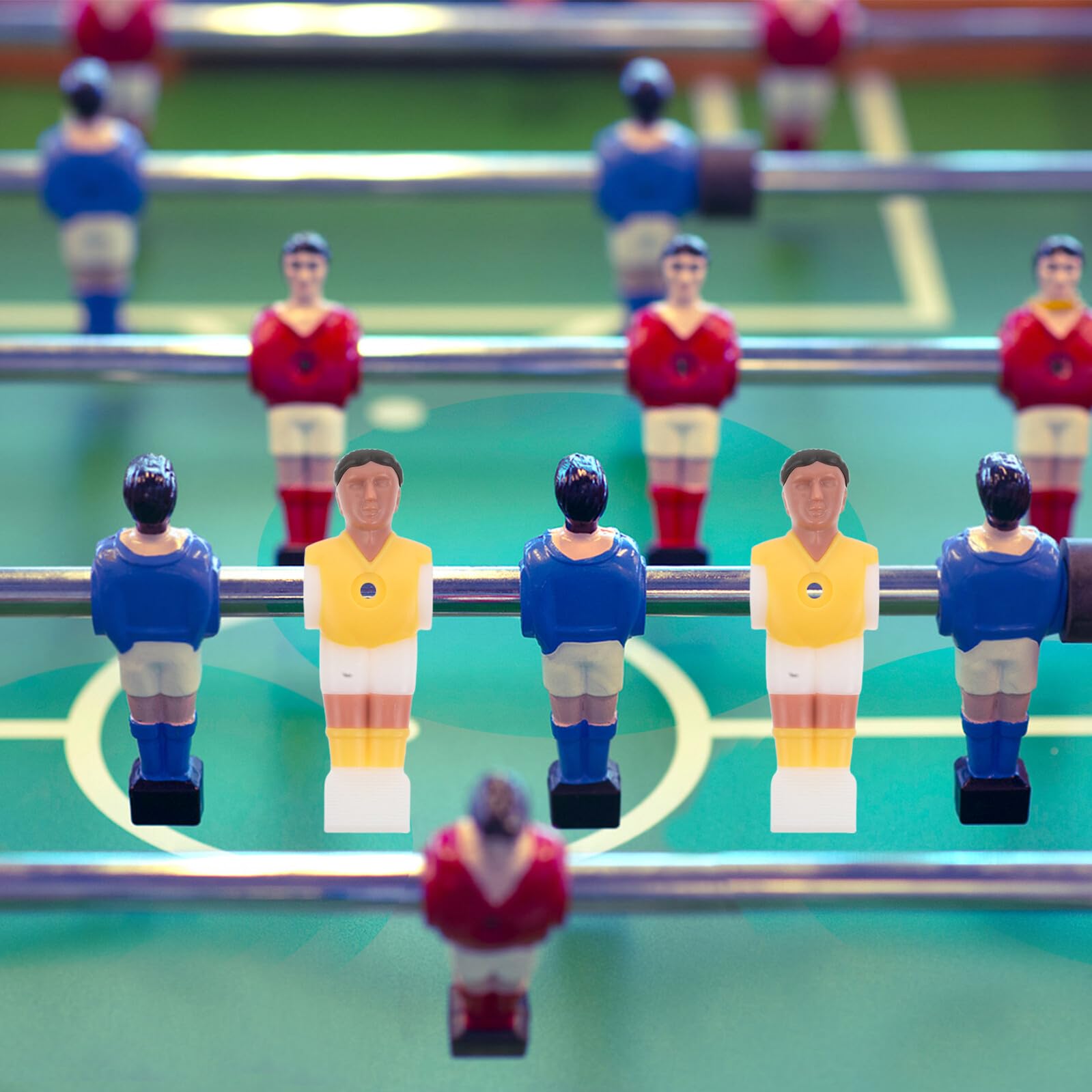 YARNOW Accessori per Tavoli da Calcio da Tavolo Mini Action Figure di Giocatori di Calcio in Resina Accessori per Giochi da Tavolo Completi senza Attrezzi come Bomboniere