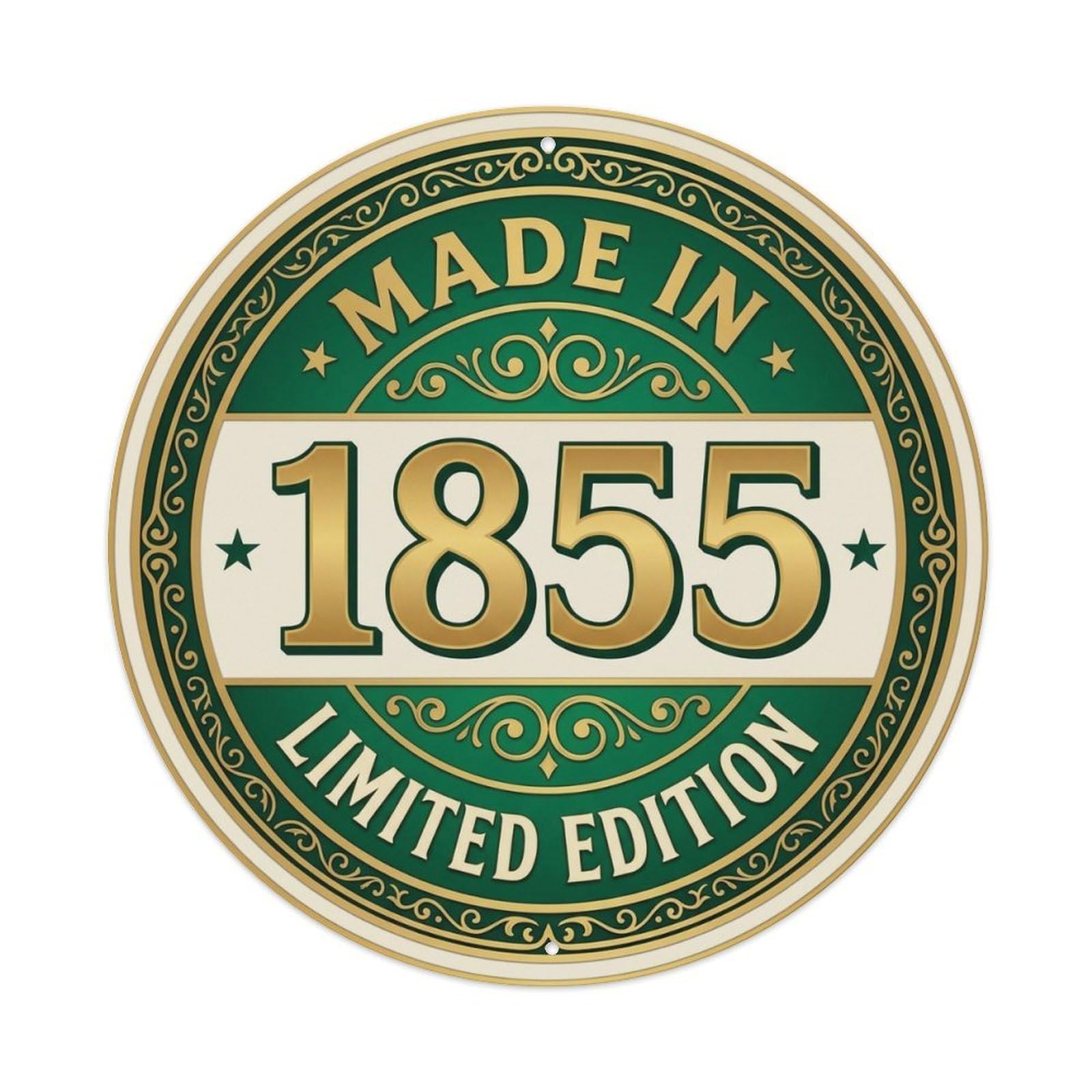 Okahys 8X8inch(20X20cm) Made In 1855 Limited Edition Metal Tin Sign