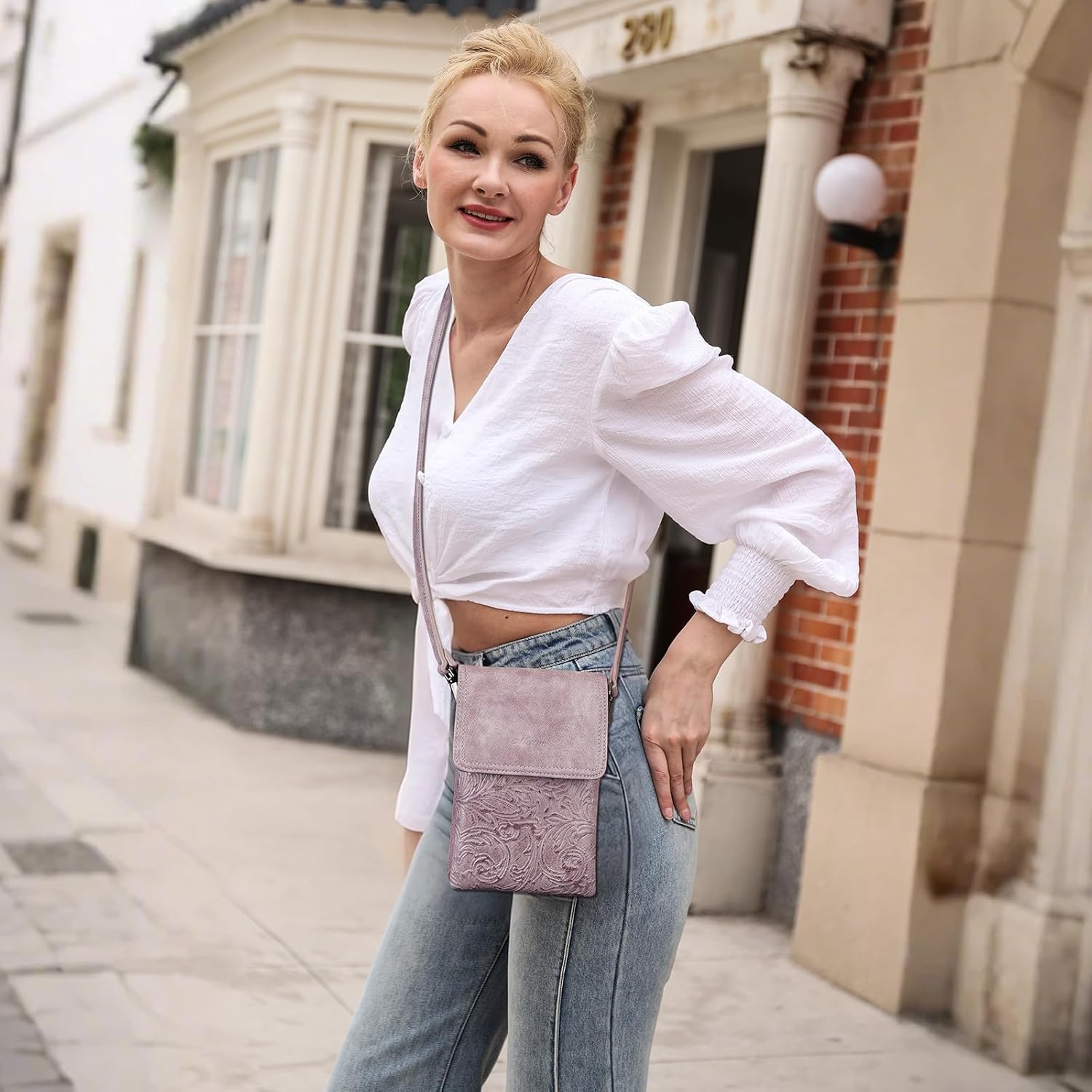 MEITRUE Crossbody Bags for Women Trendy, Leather Crossbody purse with Adjustable Strap, Women's Crossbody Shoulder Handbags - Image 2