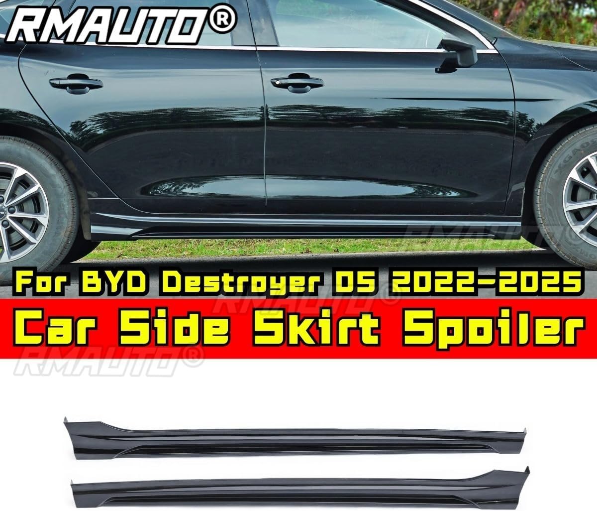 Car Side Skirt Lip Spoiler Extension Splitter Diffuser Side Skirt Guard Compatible with Destroyer 05 2022-2025 Body Kit Car Accessories