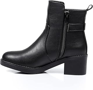 Xo Style Women's Leather Half-Boot