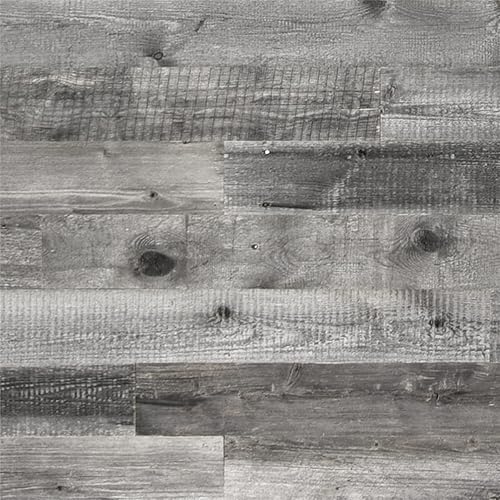 Miniatura 5 de Sunbaked - Cabecera de fondo de madera de granero reciclada, color gris, 47 x 4 x 0.3 pulgadas, juego de 12 tablas de madera real desgastadas