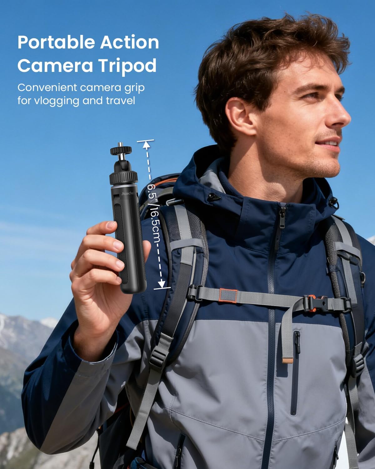 15.8"/40cm Selfie Stick Tripod for Osmo Pocket 3 for Hero13 for X5 image 2