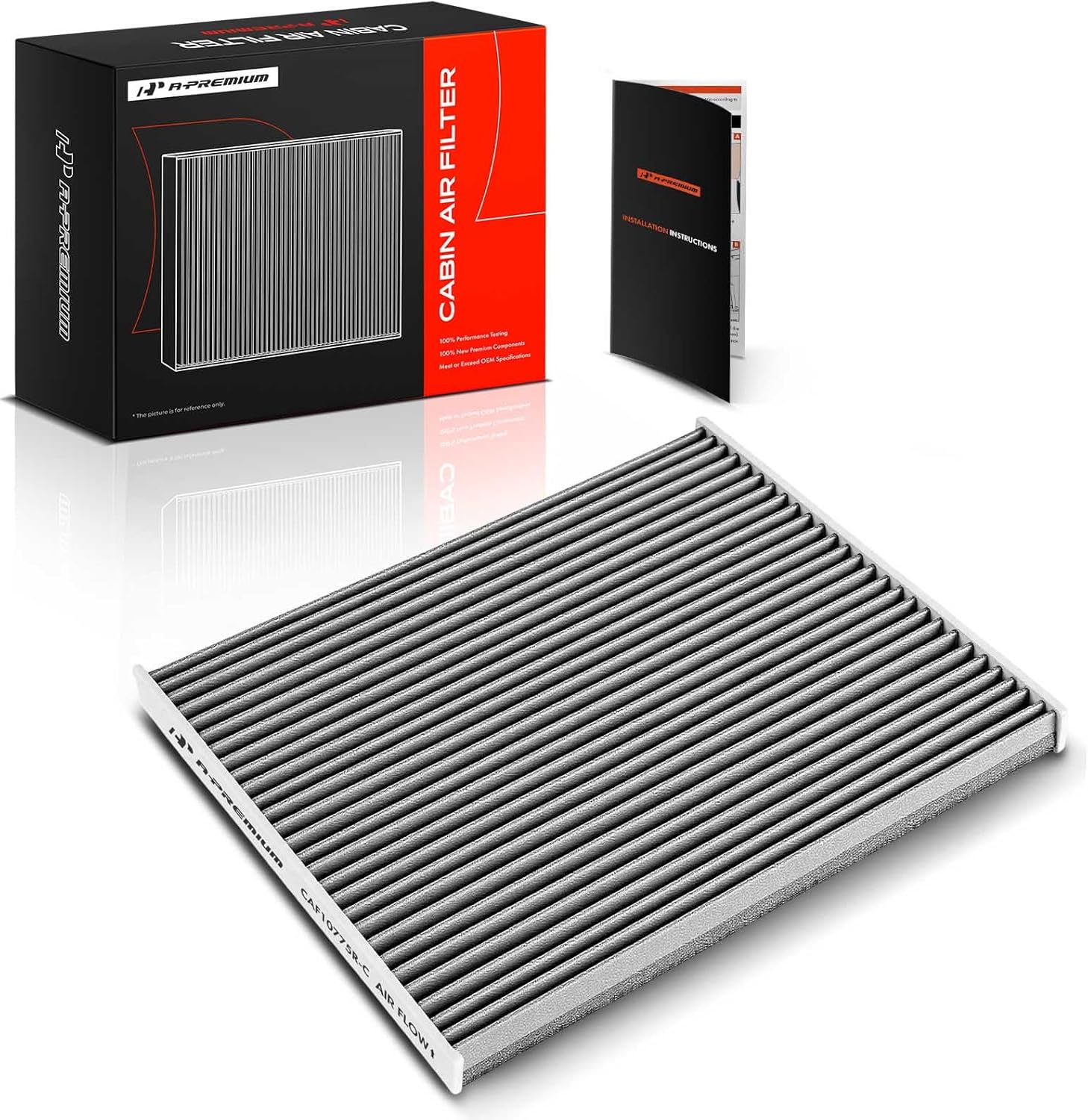 A-Premium Cabin Air Filter with Activated Carbon Compatible with Ford Edge, Fusion & Lincoln Continental, MKX, MKZ, Nautilus, 2013-2023, Replace# DG9Z19N619A