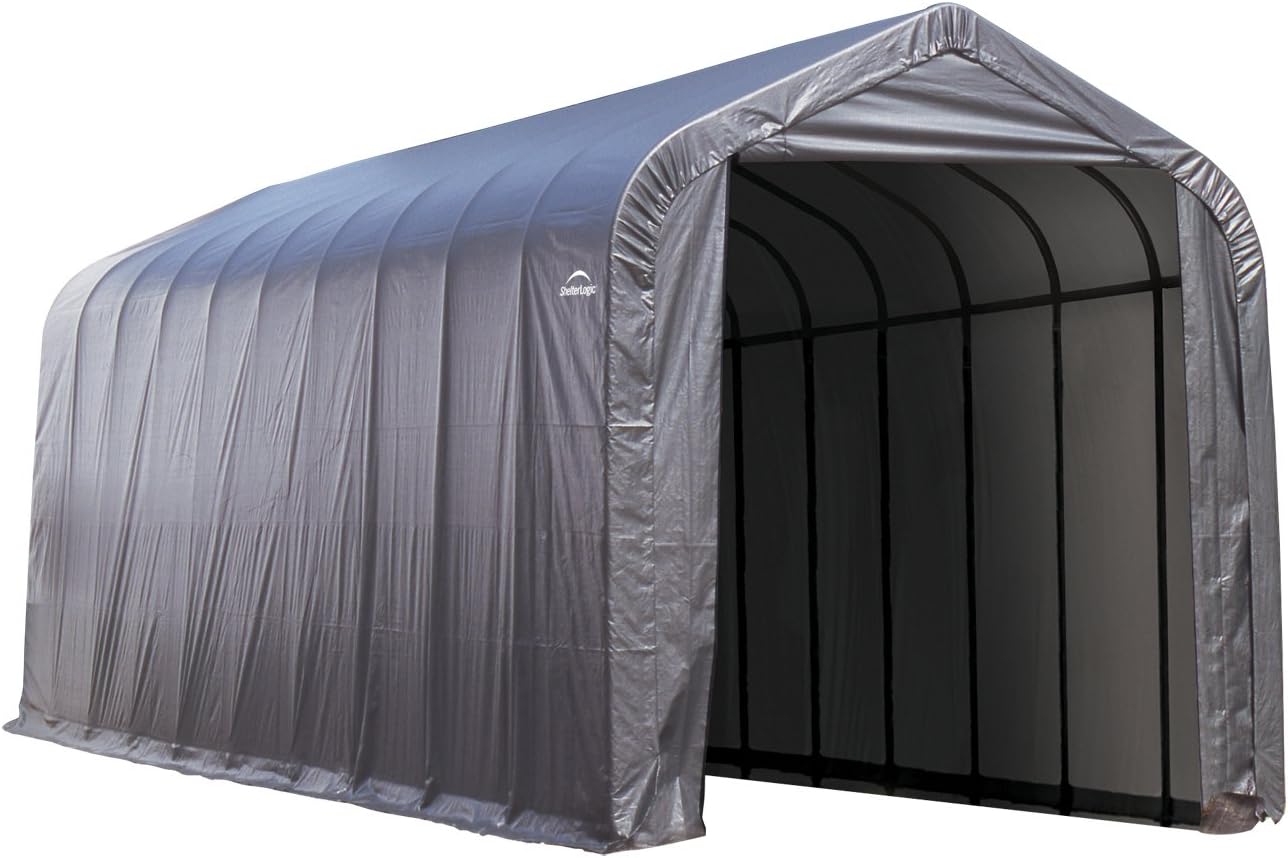 ShelterLogic Garage 16 x 44 x 16 Peak Standard Green