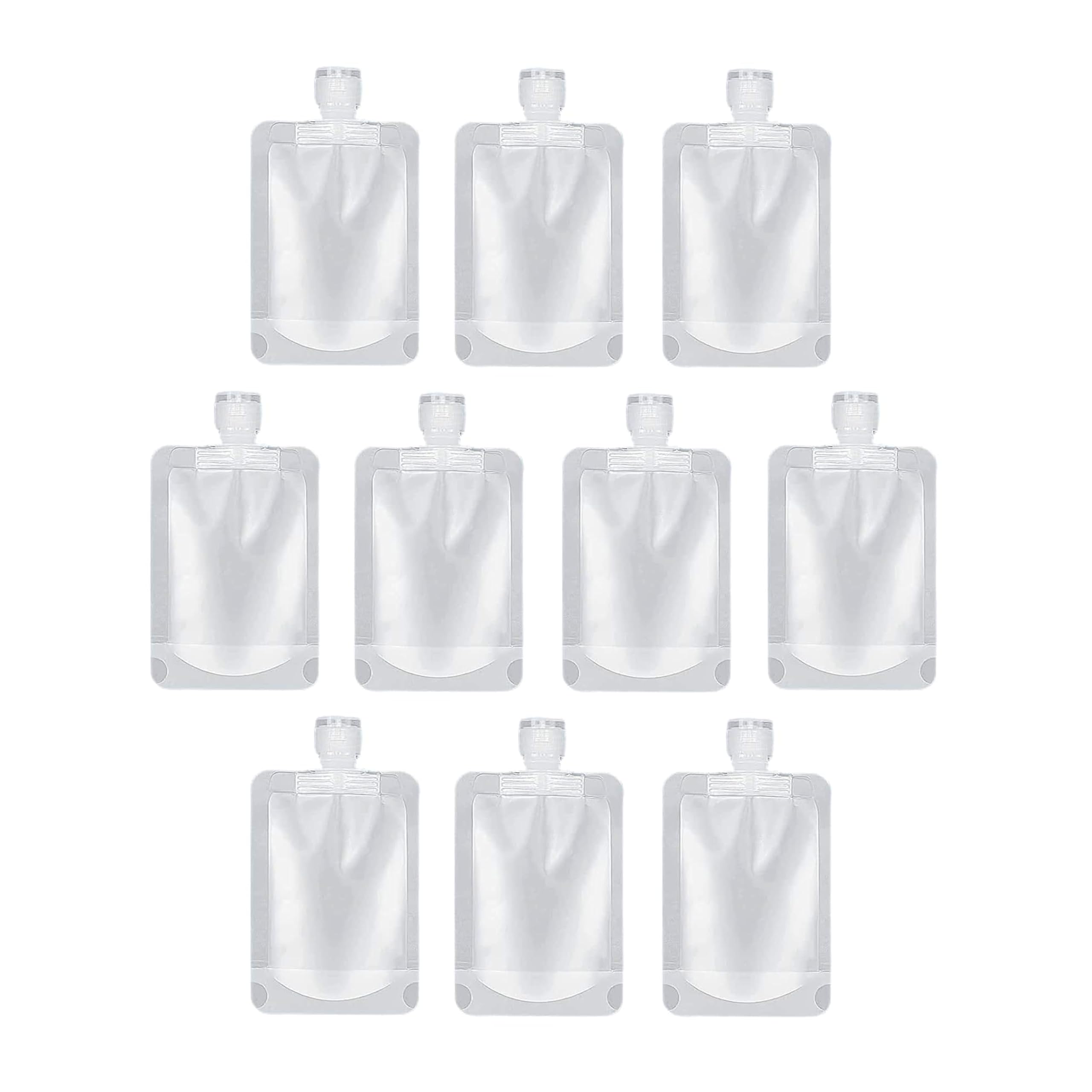yopple Travel Size Refillable Squeeze Pouches with Funnel, Leakproof Toiletry Bags for Shampoo, Lotion, Hand Wash, Cream & Liquid Cosmetics, Portable Transparent Travel Containers (100ml) (5)-picture-7