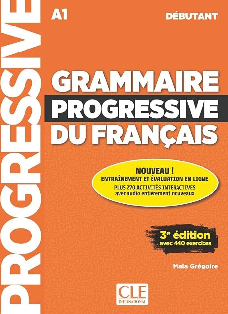 Portada de Grammaire progressive du français. Niveau débutant. Per le Scuole superiori. Con app. Con CD-Audio