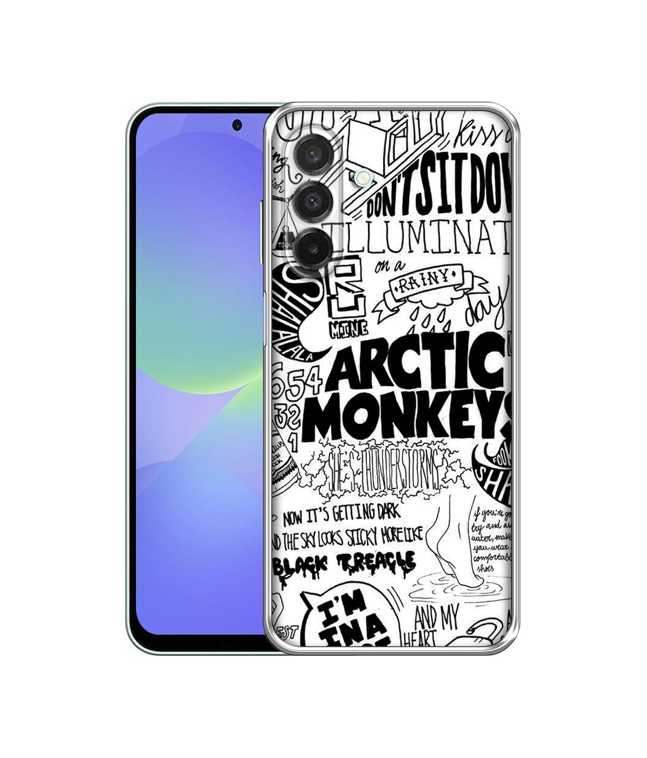 Arctic Monkeys Pattern Design Printed Silicon Soft TPU Back Case Cover for Samsung Galaxy A36 5G